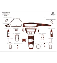 Meriç® Mitsubishi Lancer Ön Torpido Kaplama Maun 23 Parça 2002-2009 (Maun)