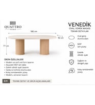 VENEDİK YEMEK MASASI