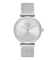 Ferro F11010C-1041-A Quartz Hasır Gri Mineral 3 ATM 34 mm Kadın Kol Saati