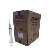 GENJECT - 2.5 ML 3PARÇA YEŞİL KISA İĞNELİ ENJEKTÖR VETERİNER - 1000 ADET