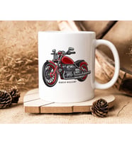 BK Gift Kişiye Özel Motorcu Temalı Beyaz Kupa Bardak-13, Arkadaşa Hediye, Sevgiliye Hediye
