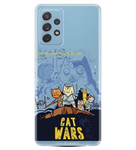 Kılıfland Samsung Galaxy A52 Kılıf Silikon Resimli Kapak Cat Wars Stok 869