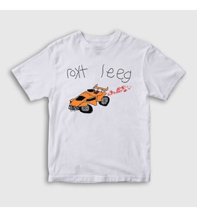 Presmono Unisex Çocuk Beyaz Rokt Leeg Oyun Rocket League T-Shirt 493012tt