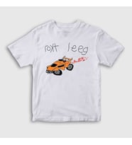 Presmono Unisex Çocuk Beyaz Rokt Leeg Oyun Rocket League T-Shirt 493012tt