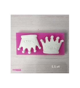 YY0666 Prenses Taç Silikon Kalıp
