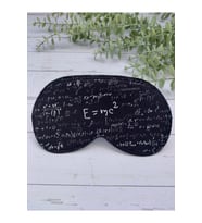 E=mc2 Fizik Formül Uyku Bandı Göz Bandı Baskılı Pamuk Seyahat Uyku Bandı