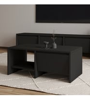 Laris Kapaklı Orta Sehpa – 90 cm Modern Tasarım (Siyah)