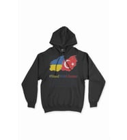 Stand With Ukraine Ukrayna Türkiye Siyah Sweatshirt Hoodie