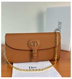 Hakiki deri dior kadın çanta bobby east pouch gold