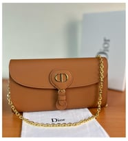 Hakiki deri dior kadın çanta bobby east pouch gold
