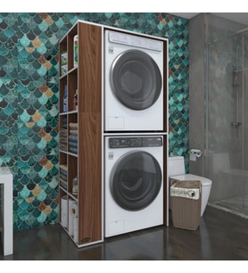 Kenzlife çamaşır-kurutma makinesi dolabı bolodenka sol cvz 180*090*60 banyo kapaksız arkalıksız (Karışık)