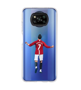 Poco X3 PRO / X3 NFC Uyumlu Cristiano Ronaldo Tasarımlı Şeffaf Telefon Kılıfı