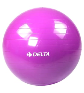 Delta 65 cm Dura-Strong Deluxe Mor Pilates Topu Tekil Kullanım İçin Uygun Ağırlık 907 gr