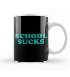 Retro School Sucks Kupa Bardak Porselen