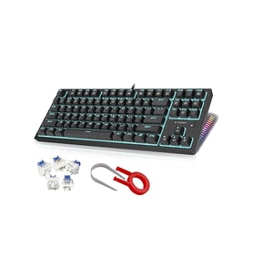 K620 Mekanik Klavye Outemu Blue Switch Siyah Ve Beyaz Klavye Seçeneği Gamer