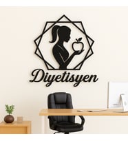 Diyetisyenlere Özel Metal Duvar Dekoru - Kişiye Özel Duvar Tablosu