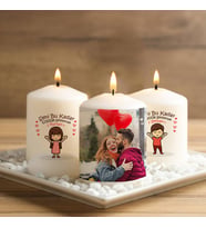 Kişiye Özel Seni Bu Kadar Seviyorum Mum Seti