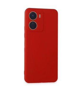Vivo Y16 Kılıf First Silikon - Kırmızı