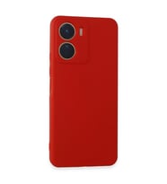 Vivo Y16 Kılıf First Silikon - Kırmızı