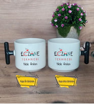 Eczane Teknikeri Kupa Bardak T Siyah Kulplu Eczacılar Günü Tıp Bayramı Hediyesi