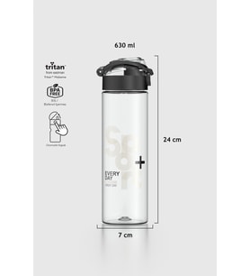 Renga Saga Sport Desen 630 ml Tritan Matara 912065 Siyah