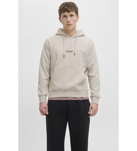 Jack & Jones JJESOHO Kapüşonlu Sweatshirt – Erkek Hoodie NOOS (Bej)