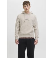 Jack & Jones JJESOHO Kapüşonlu Sweatshirt – Erkek Hoodie NOOS (Bej)
