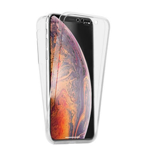 Apple İphone XR (6,1'') 360 Kılıf Silikon Şeffaf Ön Arka