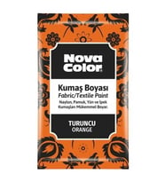 Nova Color Toz Kumaş Boyası Turuncu - 4 adet ve 1 adet sabitleyici