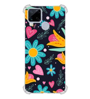 PrintiFy Oppo Realme C15 ile Uyumlu Retro Color 1  Kamera Korumalı Şeffaf  Kılıf