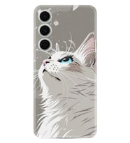 Samsung Galaxy A26 Kılıf Boutique Baskılı Resimli Beyaz Kedi Pcode -061
