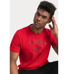 PUMA TİŞÖRT T-SHİRT 59540802 ERKEK FERRARI  KIRMIZI