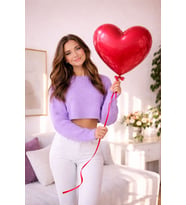 18 İnç Kırmızı Kalp Helyum Balon – Büyük Boy Romantik Uçan Balon