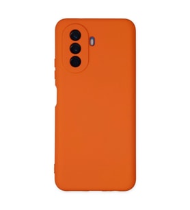 Huawei Nova Y70 Kılıf Nano İçi Kadife Silikon - Turuncu