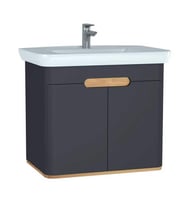 VitrA Sento Lavabo Dolabı 80 cm Kapaklı Mat Antrasit 60809