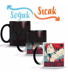 The Seven Deadly Sins Merlin - Gluttony Sihirli Kupa Bardak Porselen