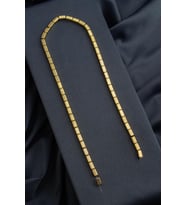 Hematit Doğal Taş Parlak Altın Sarı Dikdörtgen Kesim 4x8mm Dizi