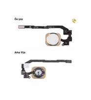 iPhone 5S Home Tuşu - Gold / Altın Sarısı Orta Tuş Butonu Parmak izi butonu açma-kapama butonu açma-kapama tuşu yan güç tuşu power tuşu home tuşu touch id parmak izi sensörü