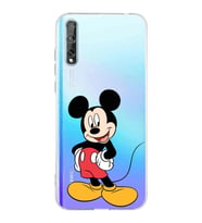 Huawei P Smart s  Kamera korumalı Kapak Mickey Mouse Tasarımlı  Şeffaf Kılıf