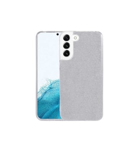 Samsung Galaxy S22 Plus Uyumlu Kılıf Zore Shining Silikon (Gümüş)