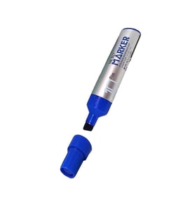Permanent Markör Marker Kesik Uçlu Koli Kalemi Mavi 10 mm Çuval Kalemi Silinmez 1 Adet
