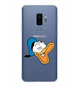 Samsung Galaxy S9 Plus Kapak Donald Duck Tasarımlı Şeffaf Silikon Kılıf