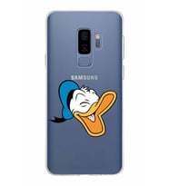 Samsung Galaxy S9 Plus Kapak Donald Duck Tasarımlı Şeffaf Silikon Kılıf