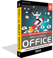 KODLAB YAYIN HIZLI ve KOLAY OFFİCE (Siyah - Beyaz)