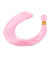 Mulvxprk  Prk02 Şeker Pembesi  Renkli Sentetik Boğum Saç - 1Kg (Mulvix)