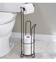 Hometarz Banyo Wc Peçetelik Tuvalet Yedek Hazneli Kağıtlık 54 Cm (Siyah)