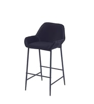 1 ADET LORİN ADA MUTFAK VE BAR SANDALYESİ - BAR TABURESİ - SİLİNEBİLİR BABYFACE KUMAŞ - METAL AYAK