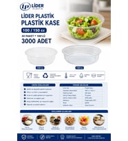 Ankara Lider Sup Kase 100-150 cc 30 Paketx100'lü 3000 Adet