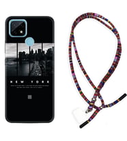 Realme C11 C21 C21Y C25Y C11 2021 Kılıf Boyun Asklı Rasta Silikon New York 1612