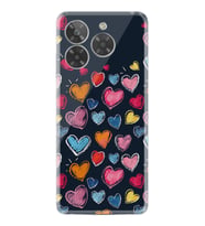 General Mobile Era 50 Kılıf Boutique Baskılı Resimli Boyama Kalpler Pcode -019